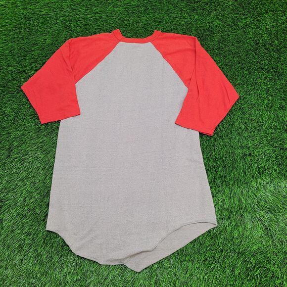 Vintage NC State Wolfpack Baseball Tee Shirt M/L 19x29 USA 3/4 Sleeve Raglan - Picture 5 of 13